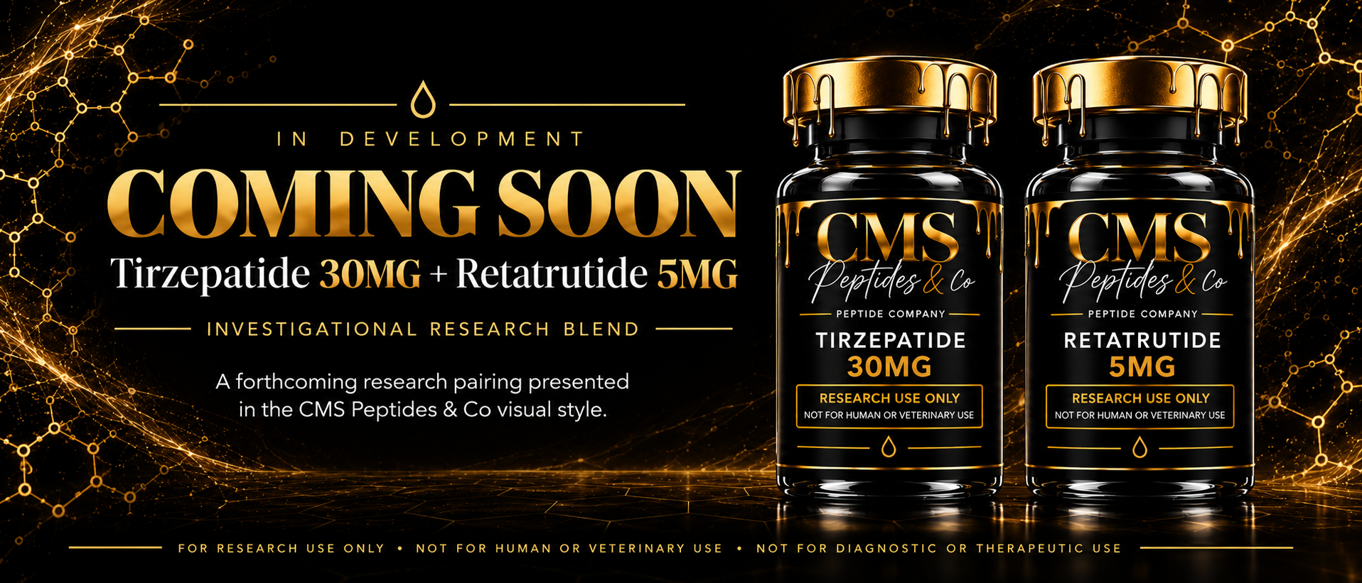 Coming soon Tirzepatide 30MG and Retatrutide 5MG investigational research blend